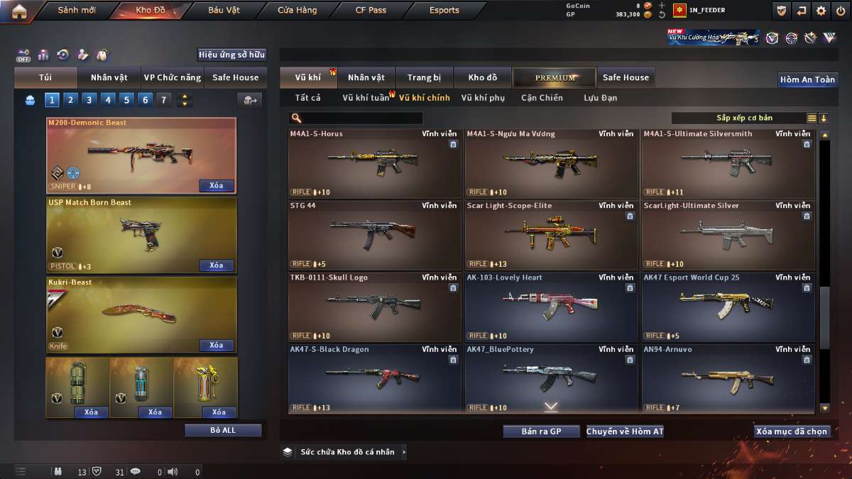 shop acc cf uy tin gia re